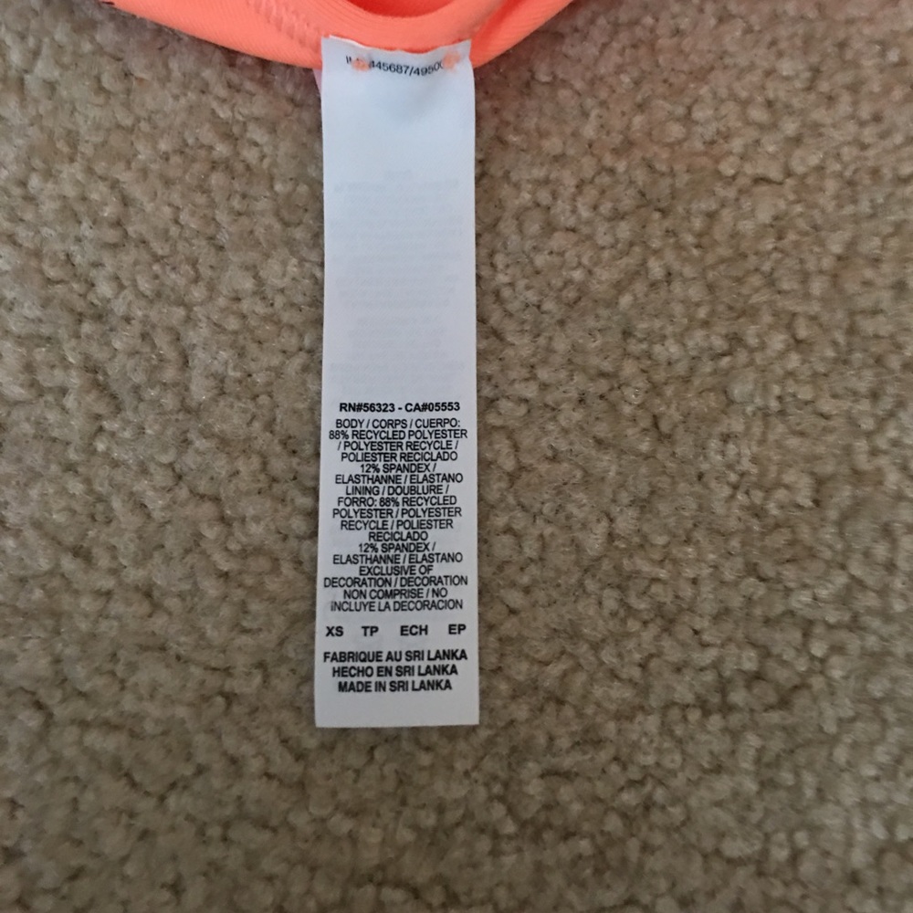NIKE dri-FIT Tangerine Sports Bra - XSmall - Picture 4 of 5